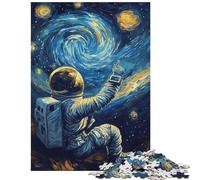 Puzzle de 1000 pièces pour Adultes thème Voyage d'astronaute étoilé Puzzle pour Adolescents découpe de précision entraînement du Cerveau et de la dextérité Manuelle Jouet éducatif (38x26cm)