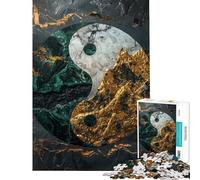 Puzzle de 1000 pièces pour Adultes thème Yin Yang Kintsugi Harmonie Jeu de Construction Analyse et logique idéal pour Les Amateurs de Jeux (38x52cm)