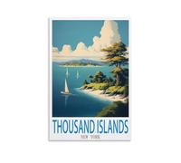Puzzle de 1000 pièces pour Adultes Thousand Islands New York Puzzles de 1000 pièces pour Enfants Adultes Puzzle Familial Classique intérieur 38x26cm