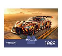 Puzzle De 1000 Pièces pour Adultes Tiger Racing Car Design Puzzle pour Adolescents - Niveau Difficile - Chaque Pièce Est Unique - Jeu Amusant Et Stimulant pour Toute La Famille 38x26cm/1000pcs