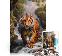 Puzzle de 1000 pièces pour Adultes Tigre Difficile à réaliser mais Amusant et Humoristique Collection d'artistes, Beaux-Arts 75x50cm