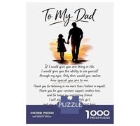 Puzzle De 1000 Pièces pour Adultes to My Dad from Daughter Sentimental Gift Puzzles pour Adolescents Cadeau d'anniversaire Stimule Le Cerveau Jeu Stimulant Cadeaux 38x26cm/1000pcs