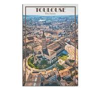 Puzzle de 1000 pièces pour Adultes, Toulouse, Occitanie, France. Puzzle Classique de 1000 pièces, Jeu éducatif, Magnifique Puzzle décoratif de 52 x 38 cm.