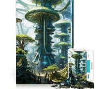 Puzzle de 1000 pièces pour Adultes, Tours de Puzzle à découpe serrée, Jeu Amusant et Stimulant la réflexion, activité de Loisirs et d'anniversaire (38x26cm)