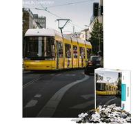 Puzzle de 1000 pièces pour Adultes Tramway de Berlin Jeu Pratique et éducatif Cadeau d'anniversaire (Dimensions 38x52cm)