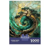 Puzzle De 1000 Pièces pour Adultes Tree of Time Kintsugi Art Puzzle pour Adolescents : Améliore La Mémoire, Activités Ludiques À La Maison, Cadeaux Anti-Stress 38x26cm/1000pcs
