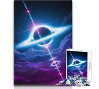 Puzzle de 1000 pièces pour Adultes - Trou Noir avec Disque d'accrétion - Jeu éducatif - Décoration intérieure - Cadeau d'anniversaire - Dimensions:50x75cm