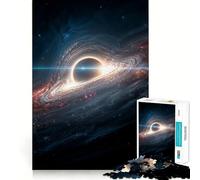Puzzle de 1000 pièces pour Adultes Trou Noir,nébuleuse dans l'espace Décoration soignée,Jeu cognitif et Amusant,Jeu de Paix,activité d'anniversaire (38x26cm)