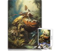 Puzzle de 1000 pièces pour Adultes : Un Crapaud blindé surréaliste, Casse-tête et Jeu Familial, idéal pour Passer Le Temps à la Maison ou comme Cadeau Dimensions : 50x75 cm