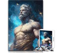 Puzzle de 1000 pièces pour Adultes « Un Dieu et la Nuit étoilée » - Jeu éducatif - Niveau de difficulté élevé - À Monter soi-même - Dimensions : 50x75cm