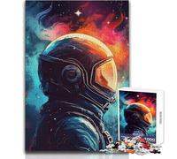 Puzzle de 1000 pièces pour Adultes - Un Voyageur de l'espace - Jeu intellectuel, Amusant et Humoristique - Cadeau d'anniversaire - Dimensions : 38x26cm