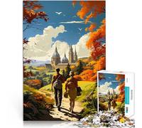 Puzzle de 1000 pièces pour Adultes Une Aventure à Oxford Jouets éducatifs d'apprentissage pour la décoration intérieure 52x38cm