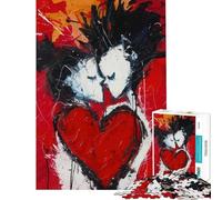 Puzzle de 1000 pièces pour Adultes Unis par l'amour Jeu de réflexion et de découpe de précision Cadeau d'anniversaire (Taille 38x26cm)