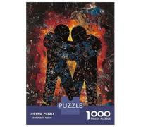Puzzle De 1000 Pièces pour Adultes Unity in Chaos Contemporary Expressionist Artwork Puzzle pour Adultes Jeux Relaxants Améliorent La Mémoire Jeu Stimulant Cadeaux 52x38cm/1000pcs