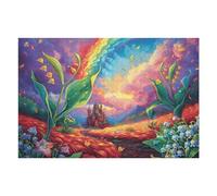 Puzzle De 1000 Pièces pour Adultes Univers Arc-en-Ciel 1000 PCS 75x50cm Impression Vive Non Décolorable Art Mural Encadrable Idéal pour Salon Chambre À Coucher