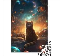 Puzzle de 1000 pièces pour Adultes - Univers des Chats - Puzzle carré en Bois, pour Adultes et Adolescents - Décoration Murale - 1000 pièces (75 x 50 cm)