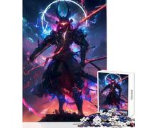 Puzzle de 1000 pièces pour Adultes Univers des samouraïs Japonais à Monter soi-même Un pour se détendre Jeu avec Poster et fiche de Questions Assortis Dimensions 38x26cm