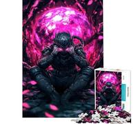 Puzzle de 1000 pièces pour Adultes Univers Fantastique de samouraïs Japonais défi éducatif décoration Murale Jeux familiaux à partir de 14 Ans (38x26cm)