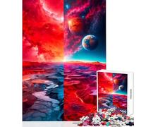 Puzzle de 1000 pièces pour Adultes Univers parallèles Jeu Anti-Stress Idée Cadeau Casse-tête avec Poster et fiche de Questions Assortis Dimensions 50x75cm