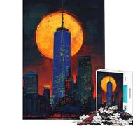 Puzzle de 1000 pièces pour Adultes Urban Twilight Glow Jeu de réflexion Stimulant et Rapide Cadeau d'anniversaire Original (38x52cm)