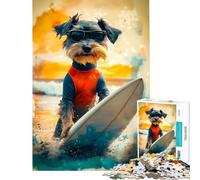Puzzle de 1000 pièces pour Adultes Vagues d'été Défi éducatif pour Toute la Famille Décoration Murale Amusante Convient aux Personnes de 14 Ans et Plus (50x75cm)
