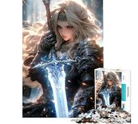 Puzzle de 1000 pièces pour Adultes Valkyrie Romance Activités Amusantes à la Maison pour Toute la Famille Jeu Impossible pour Les 14 Ans et Plus Jeu de Puzzle Offert (38x52cm)