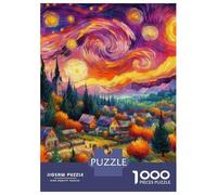 Puzzle De 1000 Pièces pour Adultes Van Gogh Popart V25 Puzzle pour Adolescents Améliore La Mémoire Difficile Et Stimulant Idéal comme Cadeau 70x50cm/1000pcs