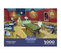 Puzzle De 1000 Pièces pour Adultes Van Gogh The Night Cafe Puzzle Adulte Jeu Manuel Décoration Parfaite Jeu Stimulant Cadeaux 52x38cm/1000pcs