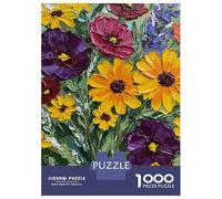 Puzzle De 1000 Pièces pour Adultes Vibrant Floral Bouquet Puzzle pour Adolescents Analyse Et Logique Aide À Stimuler Le Cerveau Idéal comme Cadeau pour Toute La Famille 52x38cm/1000pcs