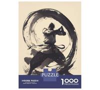 Puzzle De 1000 Pièces pour Adultes Vintage Martial Arts Enso Puzzle, Jouet, Décoration Murale, Difficile Et Stimulant 38x26cm/1000pcs