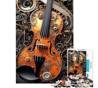 Puzzle de 1000 pièces pour Adultes Violon Musical Jeu Familial Défi Difficile Cadeau Unique pour Un Anniversaire ou Noël (Dimensions 38x52cm)