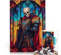 Puzzle de 1000 pièces pour Adultes Vitrail du Paladin Mort Fait de Papier，pour Les 14 Ans et Plus Décoration Murale de Jouets Offert en Cadeau à Toute la Famille。Taille：26x38cm/10.24x14.96pouce