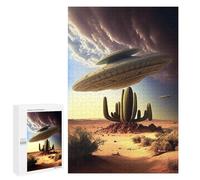 Puzzle de 1000 pièces pour Adultes, « Voici l'OVNI », Puzzle en Bois pour Adultes, activité familiale Amusante - idéal pour Les Amateurs de Casse-têtes stimulants (50 x 70 cm).