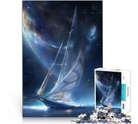 Puzzle de 1000 pièces pour Adultes Voilier Stellaire Fait de Bois，Convient aux Personnes âgées de 14 Ans et Plus Jouet éducatif pour Apprendre Cadeau éducatif d'apprentissage。Taille：50x75cm