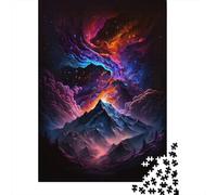 Puzzle de 1000 pièces pour Adultes : Volcans de la Galaxie - Jeu éducatif et Stimulant - 38 x 26 cm