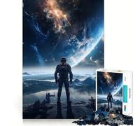 Puzzle de 1000 pièces pour Adultes Voyage astronomique Découpe Premium Jeu de réflexion Activité de détente et de Divertissement pour Un Anniversaire Art et créativité (38x52cm)