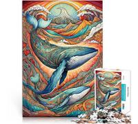 Puzzle de 1000 pièces pour Adultes Voyage aux Baleines Jouet éducatif intellectuel décompressant Cadeau Amusant 50x70cm