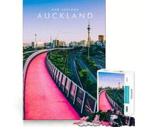 Puzzle de 1000 pièces pour Adultes,Vue imprenable sur Auckland,découpe précise,Art,Jeu de réflexion,Loisirs,Cadeau d'anniversaire Amusant (50x75cm)
