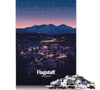 Puzzle de 1000 pièces pour Adultes - Vue Nocturne de Flagstaff, Arizona - Puzzle créatif en Papier pour Adultes et Adolescents - Jeu Stimulant - 38 x 26 cm / 1000 pièces