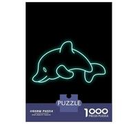 Puzzle De 1000 Pièces pour Adultes Whale Animal Puzzle Adulte Jeux Relaxants Course De Vitesse Manuelle Cadeau d'anniversaire, Cadeaux, 38x26cm/1000pcs