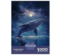 Puzzle De 1000 Pièces pour Adultes Whale in The Stars -2 Puzzles pour Adolescents Jeu Manuel Défi Difficile Cadeau d'anniversaire, Cadeaux, 52x38cm/1000pcs