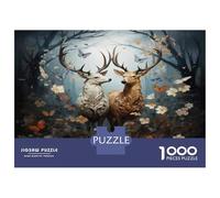 Puzzle De 1000 Pièces pour Adultes Whispering Forest Nature's Symphony Puzzle pour Adolescents - Niveau Difficile - Chaque Pièce Est Unique - Jeu Amusant Et Stimulant pour Toute La Famille 70x50cm/10