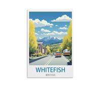 Puzzle de 1000 pièces pour Adultes - Whitefish, Montana - Puzzle Classique - Puzzle pour Enfants - Puzzle Stimulant et Difficile pour Adultes et Adolescents - 38 x 26 cm