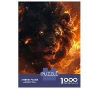 Puzzle De 1000 Pièces pour Adultes Wild Black Lion Puzzles pour Adultes, Jeux De Société, Découpe De Précision, Cadeaux pour Les Amis Et La Famille 70x50cm/1000pcs