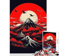 Puzzle de 1000 pièces pour Adultes Yokai Fuji, Jouet Anti-Stress, Jeu Impossible et défi éducatif, Dimensions 38x52cm