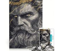 Puzzle de 1000 pièces pour Adultes Zeus Dieu du Tonnerre Jeu de Construction Interaction Parent-Enfant renforce Les Liens d'amour au Sein du Couple 50x75cm