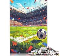 Puzzle de 1000 pièces pour célébrer le stade de football, idéal pour adultes et adolescents, jeu éducatif, 38 x 26 cm, 1000 pièces.
