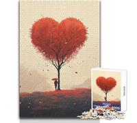 Puzzle de 1000 pièces pour la Saint-Valentin - Jeu Amusant et Stimulant pour Le développement cognitif pour célébrer l'amour - Dimensions 38x52cm