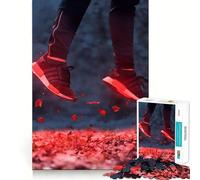 Puzzle de 1000 pièces Poussière de fée Rouge pour Adolescents, stimule la mémoire, Loisirs faciles, Bords Nets, Surprise de Noël (38x26cm)