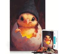 Puzzle de 1000 pièces Poussin dans Un œuf,Bords Fins,Casse-tête logique,Jeu de Loisirs,Cadeau d'anniversaire Amusant (38x52cm)